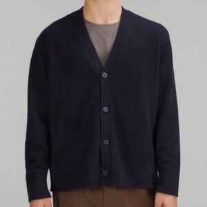 Lululemon Cotton Merino Wool Blend Cardigan size Large